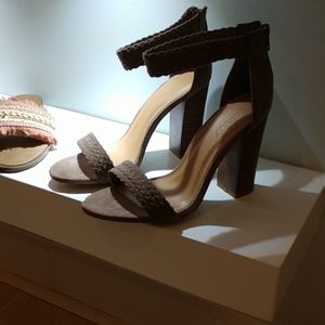 High heel with ankle strap